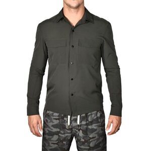 Vintage 1946 Men's Long Sleeve Metal Vent Shirt in olive color size XXL NWOT